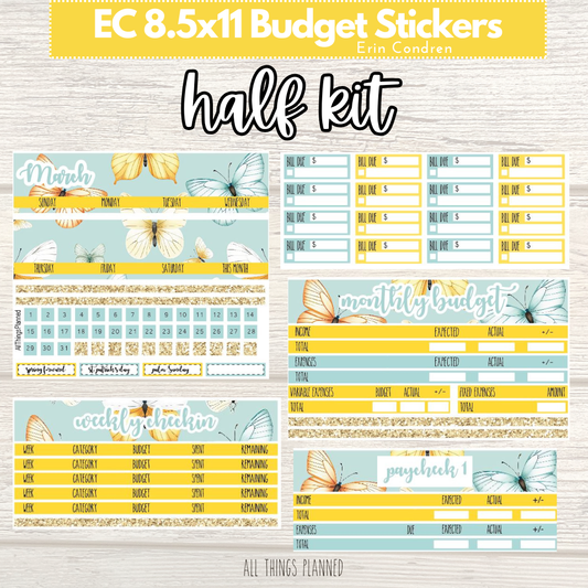 8.5x11 EC Mar. (Butterflies) HALF Budget Kit BUNDLE