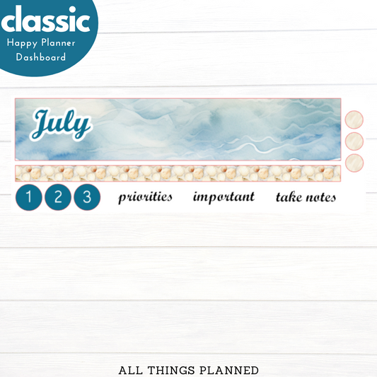 Classic July (Ocean) Dashboard