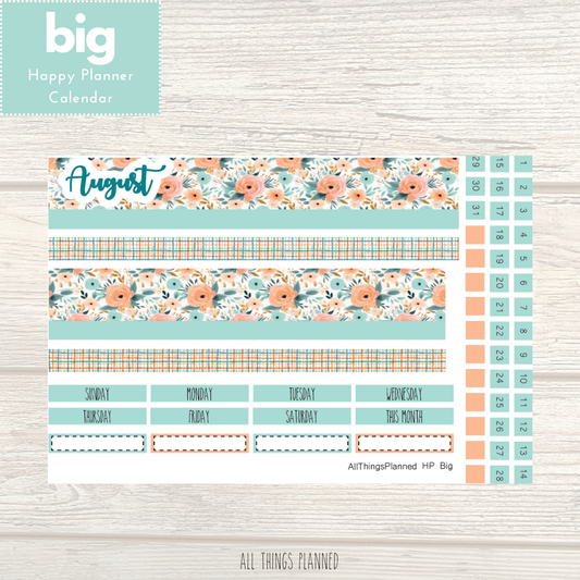 Big HP Aug. (Summer Bloom) Monthly Calendar