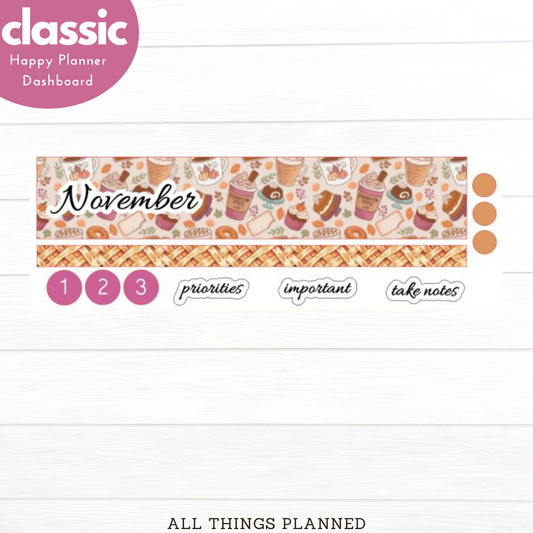 Classic Nov (Thanksgiving) Dashboard