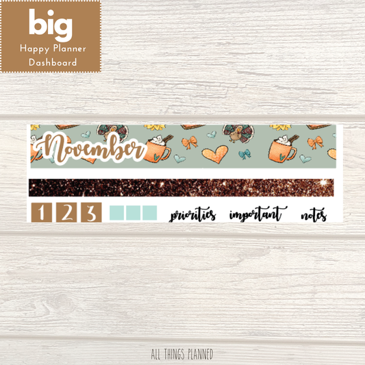 Big HP Nov. (Thanksgiving) Dashboard