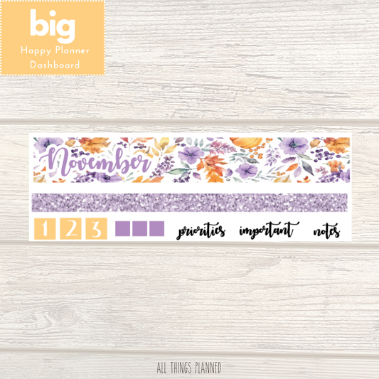 Big HP Nov. (Purple Harvest) Dashboard