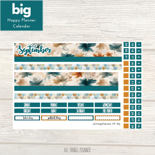 Big HP Sept. (Dreamy Fall) Monthly Calendar