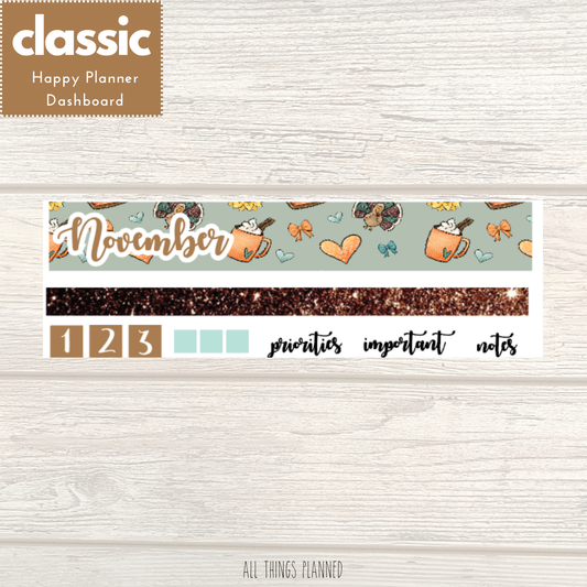 Classic Nov. (Thanksgiving) Dashboard