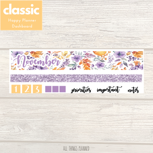 Classic Nov. (Purple Harvest) Dashboard