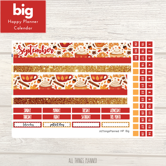 Big HP Sept. (Fall Latte) Monthly Calendar