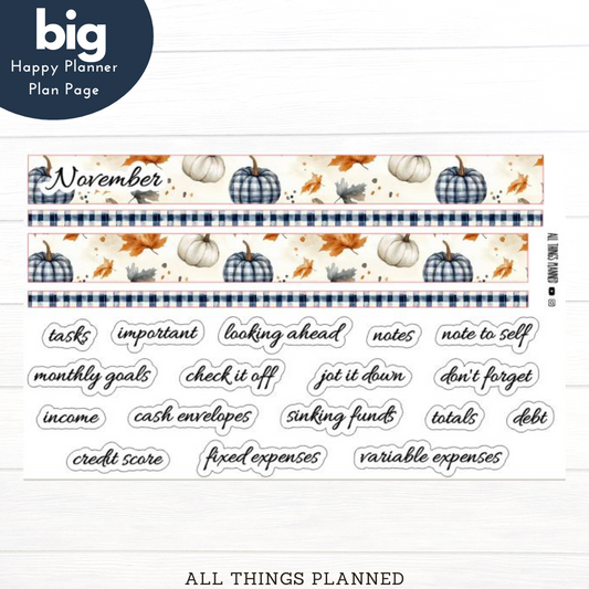 Big HP Nov (Fall Cottage) Planning Page
