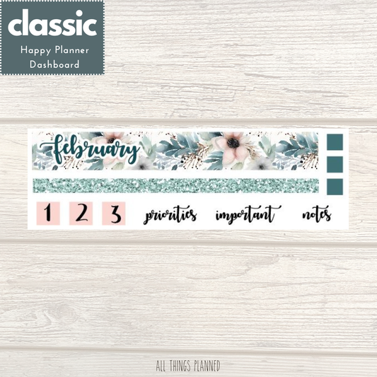 Classic Feb. (Winter Florals) Dashboard