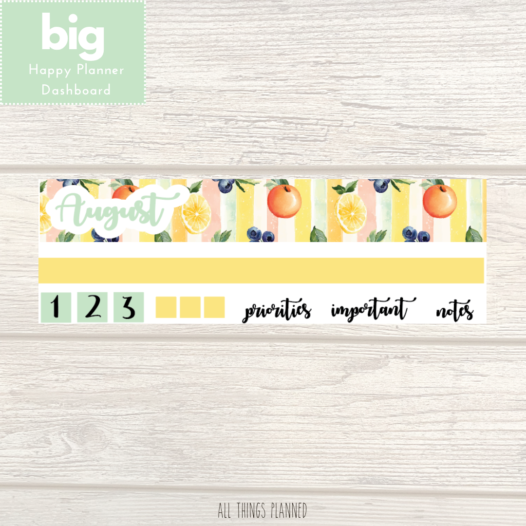 Big HP Aug. (Tutti Fruiti) Dashboard