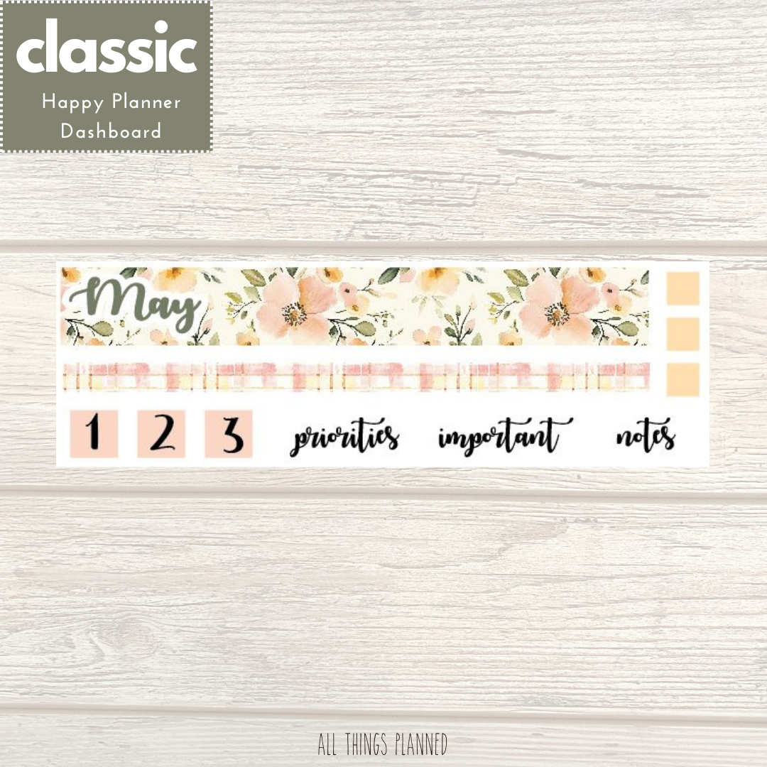 Classic May (Spring Florals) Dashboard