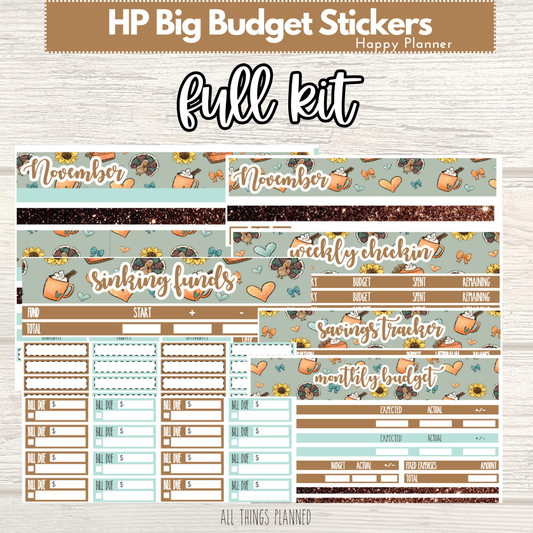 HP Big Nov. (Thanksgiving) FULL Budget Kit BUNDLE