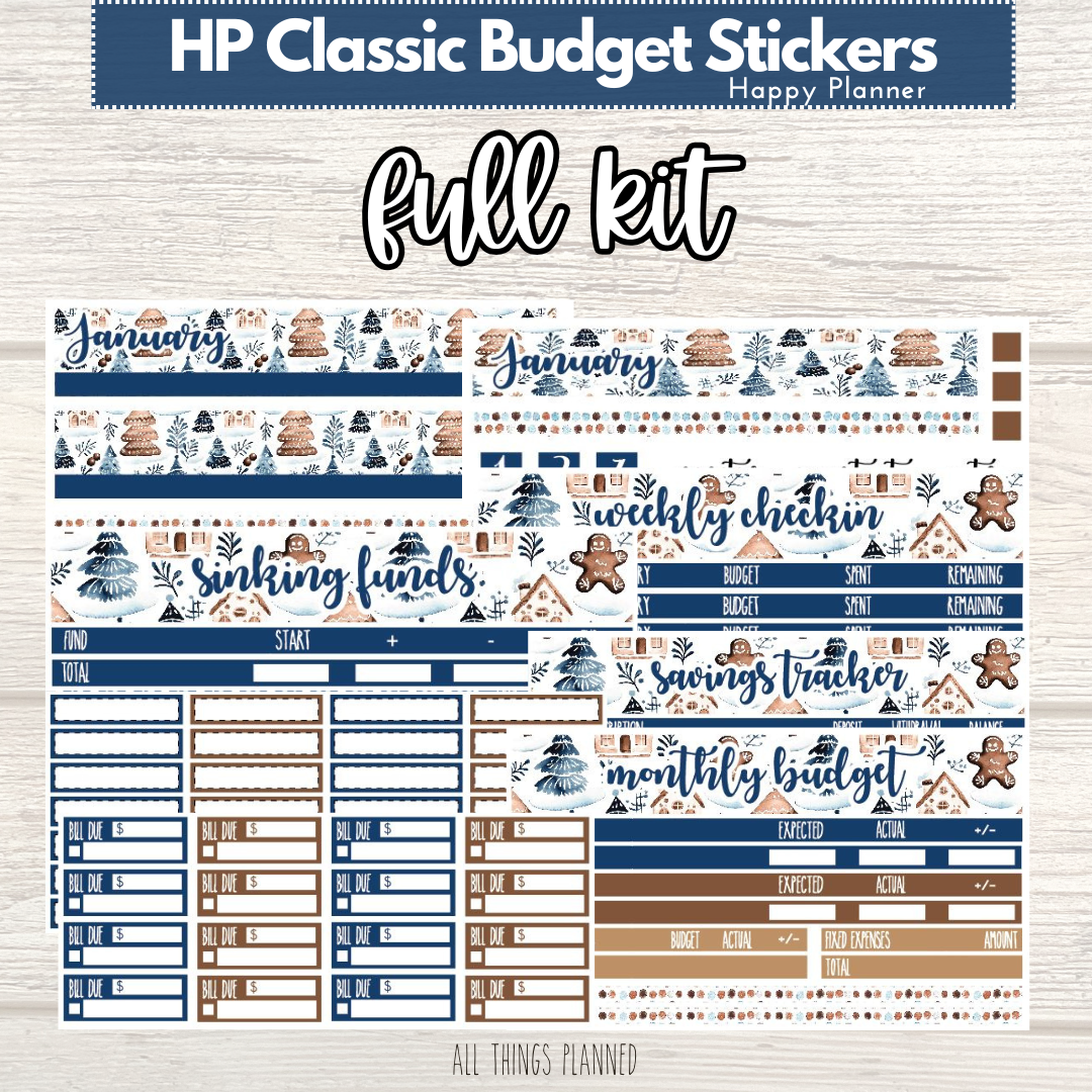 Classic Jan. (Wonderland) FULL Budget Kit BUNDLE