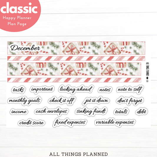 Classic Dec (Christmas Presents) Planning Page
