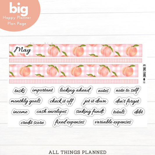 Big HP May (Peaches) Planning Page