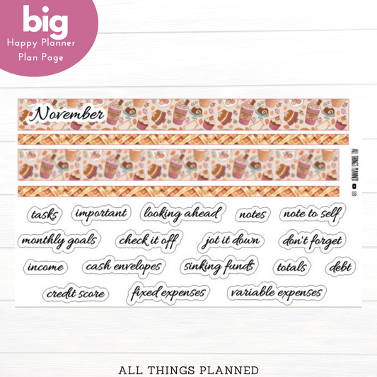 Big HP Nov (Thanksgiving) Planning Page