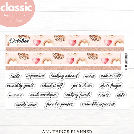 Classic Oct (Pink Caffeine) Planning Page