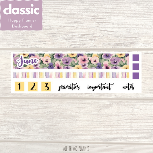 Classic June (Summer Florals) Dashboard