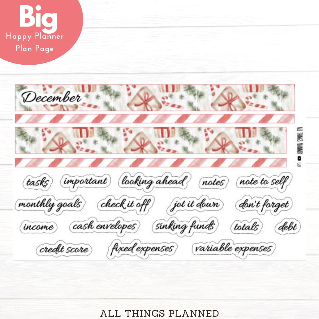 Big HP Dec (Christmas Presents) Planning Page