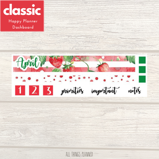 Classic April (Strawberry Garden) Dashboard