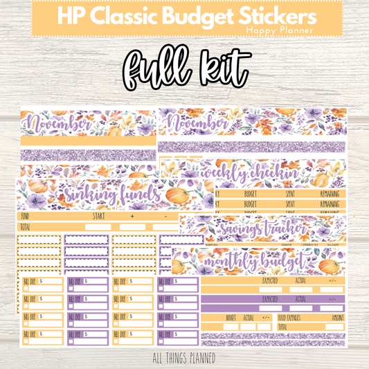 Classic Nov. (Purple Harvest) FULL Budget Kit BUNDLE