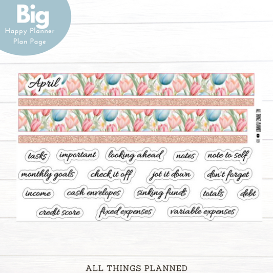 Big HP Apr. (Easter Florals) Planning Page