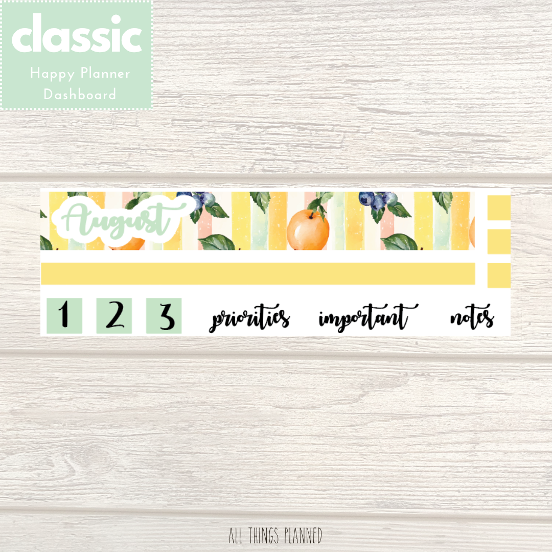 Classic Aug. (Tutti Fruiti) Dashboard