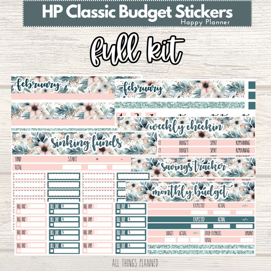 Classic Feb. (Winter Florals) FULL Budget Kit BUNDLE