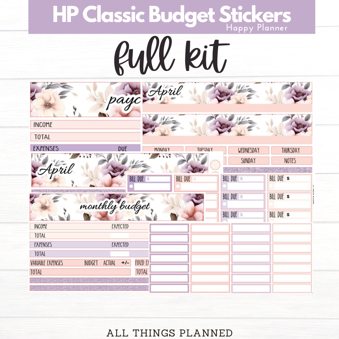 Classic Apr. (Spring Florals) Budget Kit BUNDLE