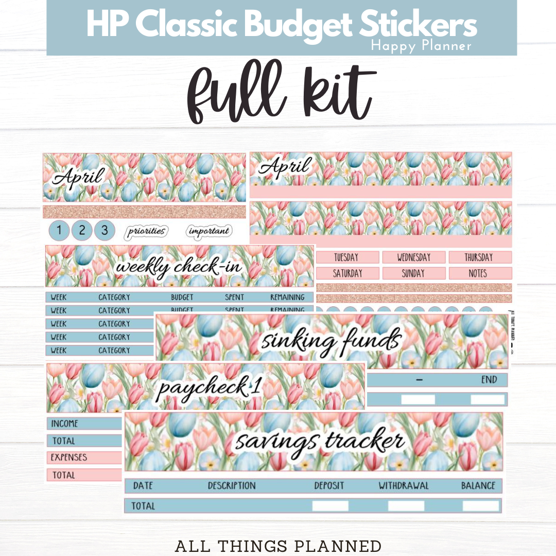 Classic Apr. (Easter Florals) Budget Kit BUNDLE