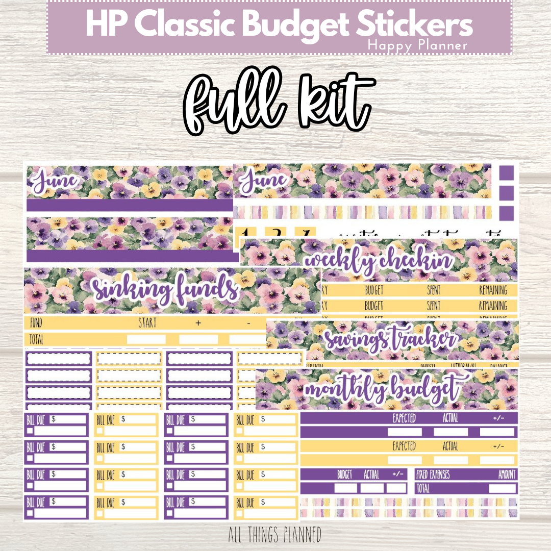 Classic June (Summer Florals) FULL Budget Kit BUNDLE
