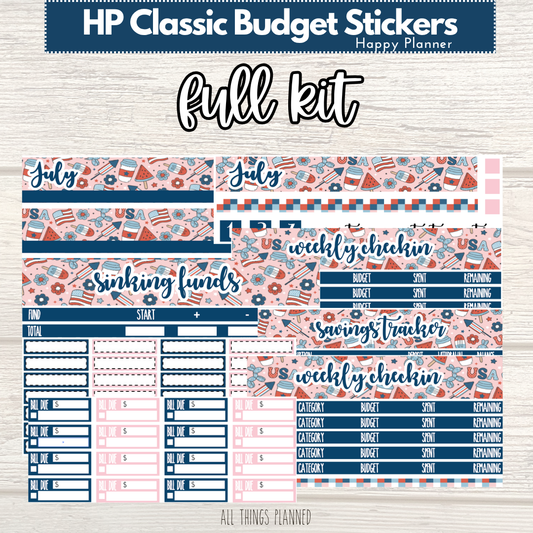 Classic July (Happy 4th) FULL Budget Kit BUNDLE
