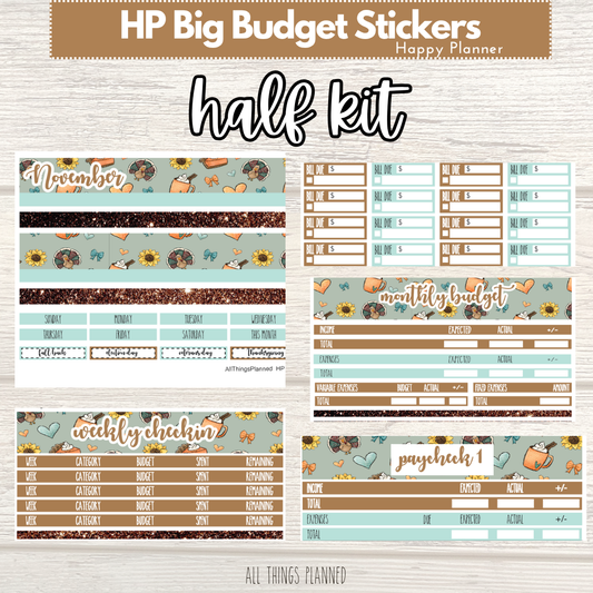 HP Big Nov. (Thanksgiving) HALF Budget Kit BUNDLE