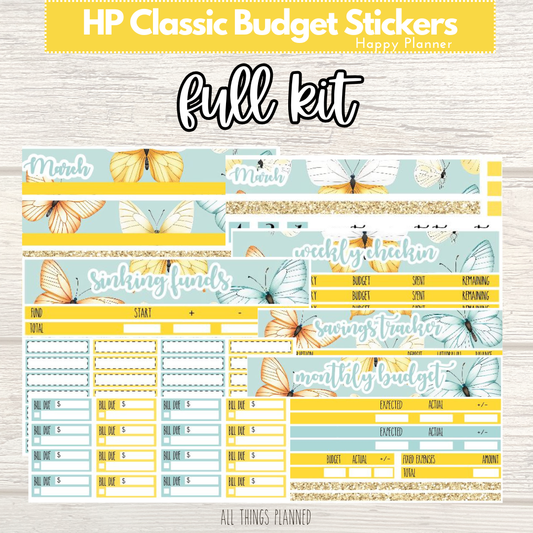 Classic Mar. (Butterflies) FULL Budget Kit BUNDLE