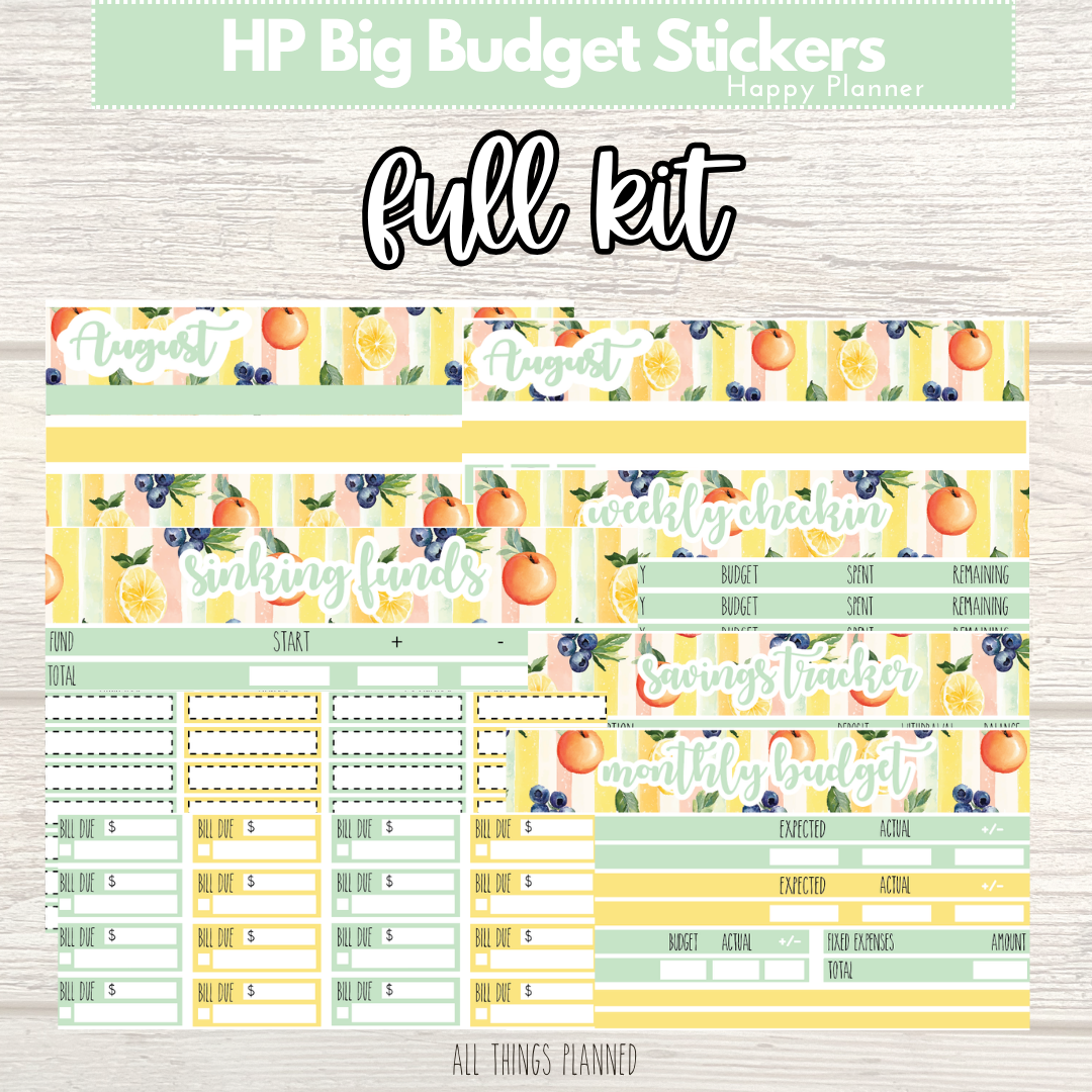 HP Big Aug. (Tutti Fruiti) FULL Budget Kit BUNDLE