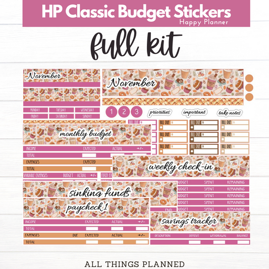 Classic Nov (Thanksgiving) Budget Kit BUNDLE