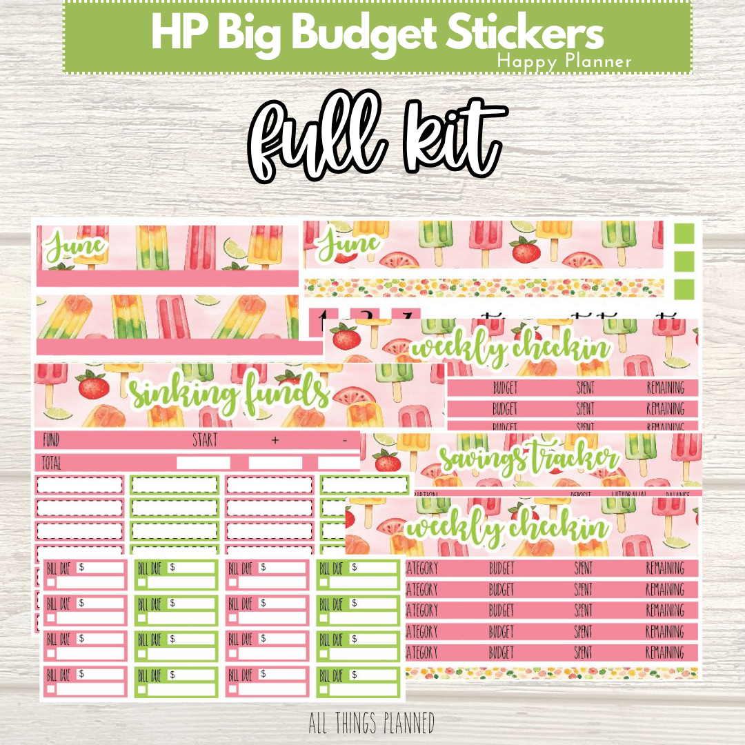 HP Big June (Popsicles) FULL Budget Kit BUNDLE