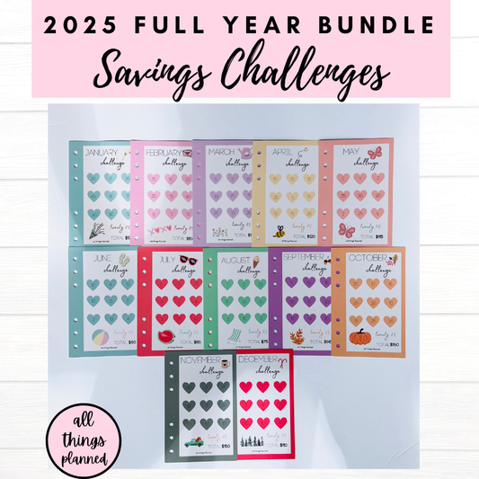 2025 FULL YEAR Savings Challenges