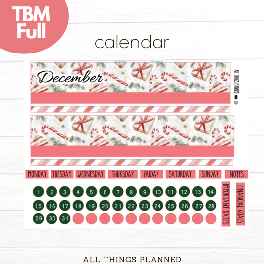 Full Dec (Christmas Presents) Monthly Calendar