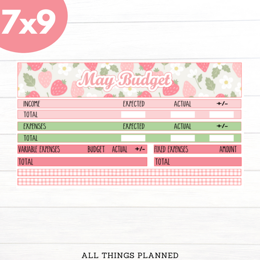 7x9 May (Strawberry) Budget Kit