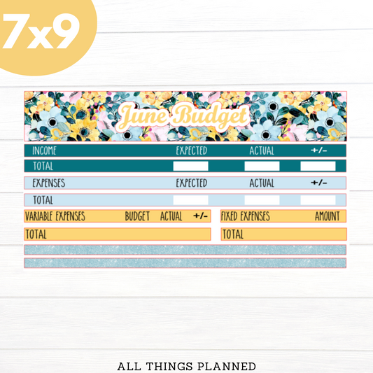7x9 June (Summer Flowers) Budget Kit