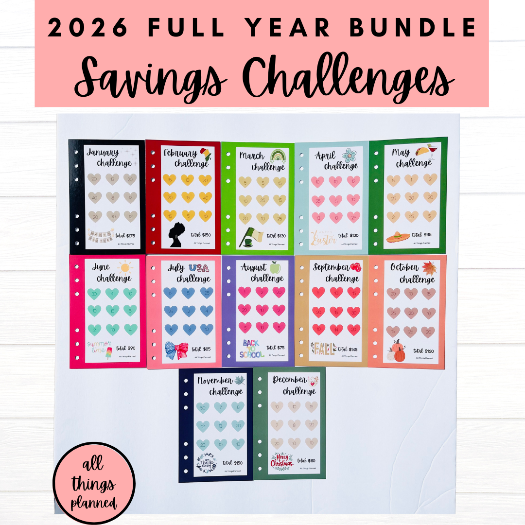 2026 FULL YEAR Savings Challenges