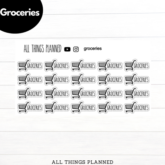 Groceries Stickers
