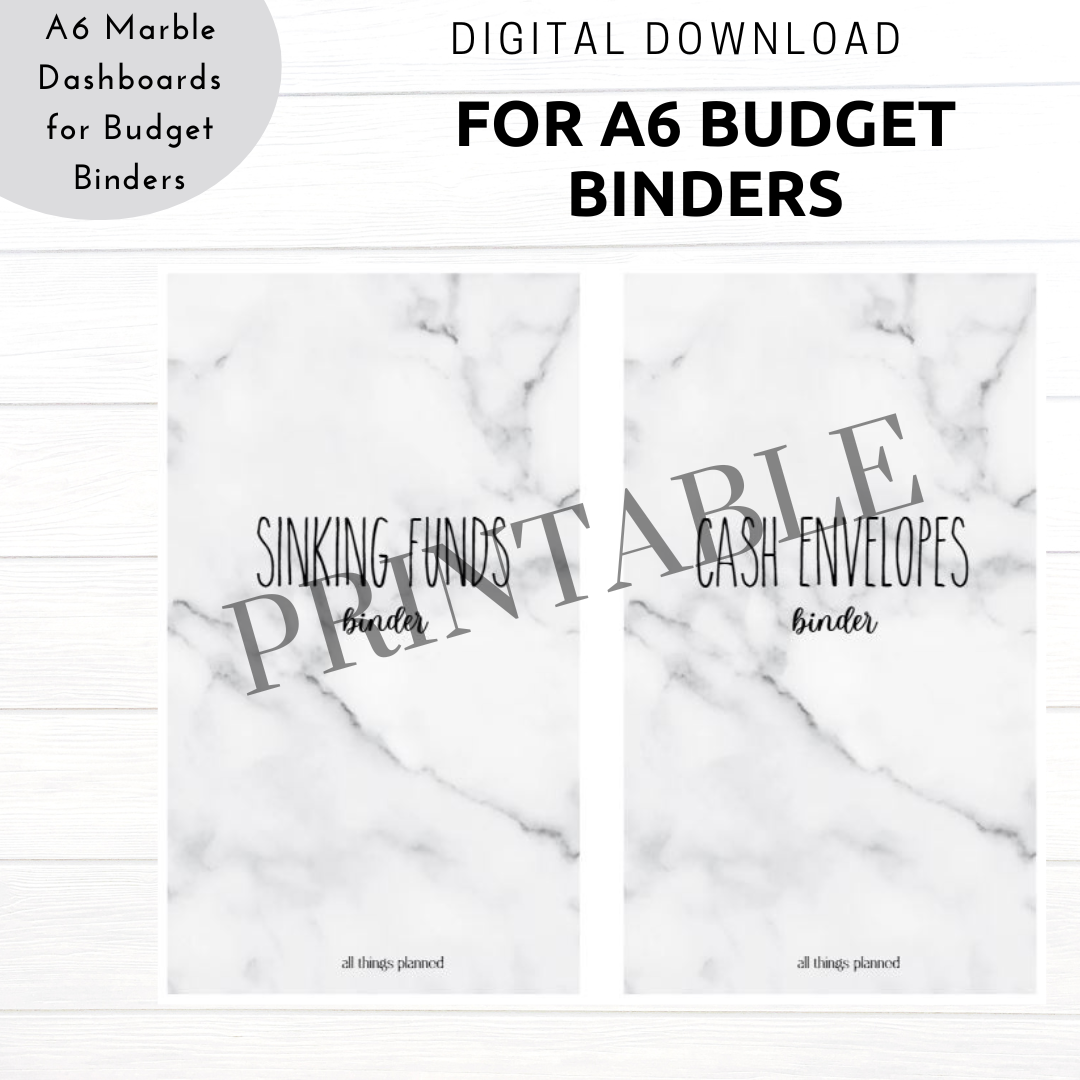 Marble PRINTABLE Dashboards