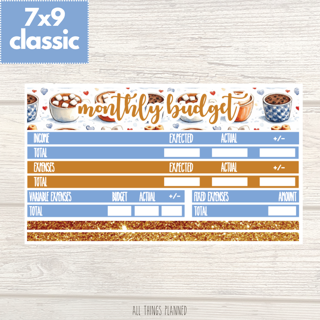 7x9 | Classic | Dec. (Cozy Cups) Budget Kit