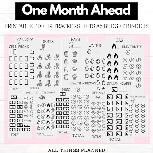 One Month Ahead PRINTABLE Bundle