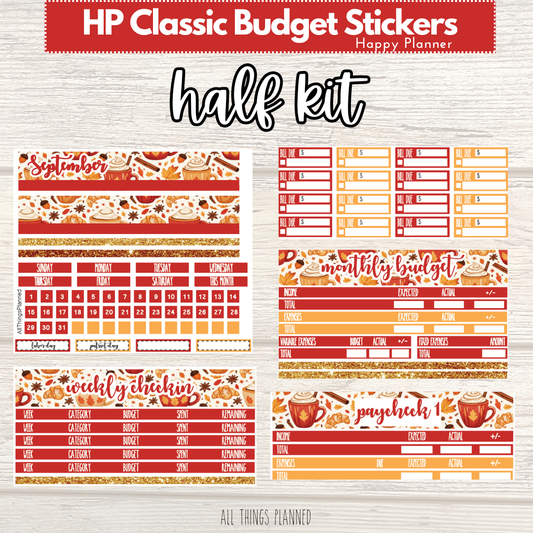 Classic Sept. (Fall Latte) HALF Budget Kit BUNDLE