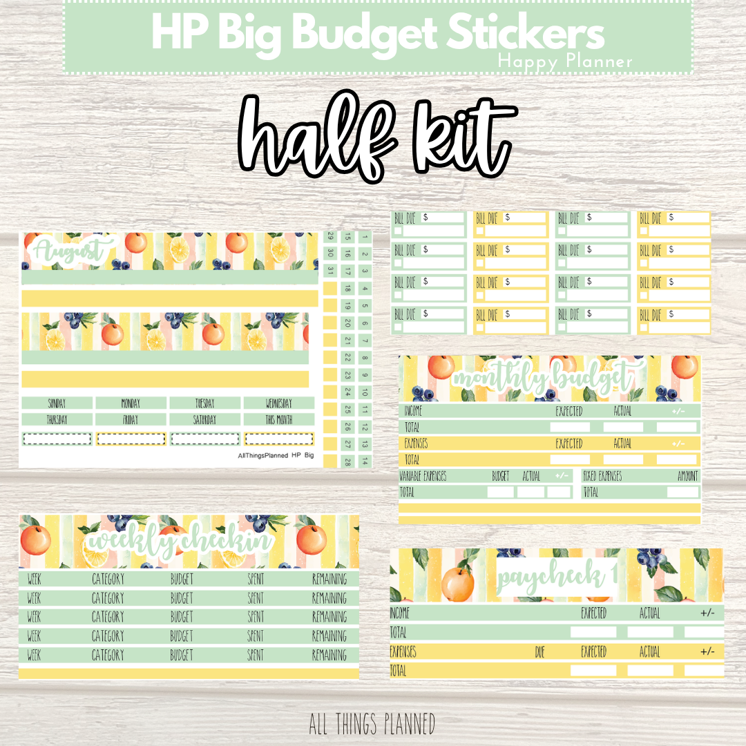 HP Big Aug. (Tutti Fruiti) HALF Budget Kit BUNDLE