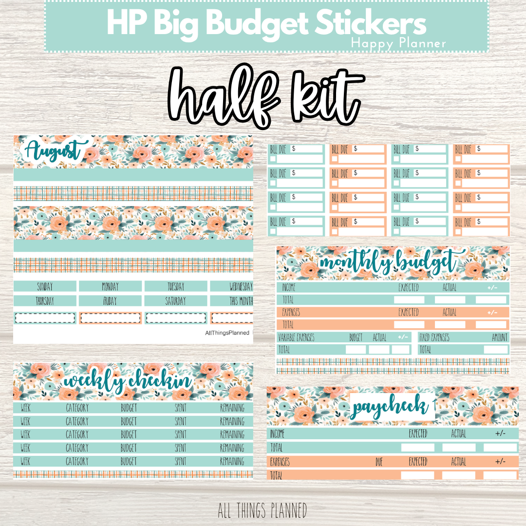 HP Big Aug. (Summer Bloom) HALF Budget Kit BUNDLE