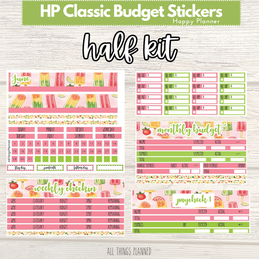 Classic June (Popsicles) HALF Budget Kit BUNDLE