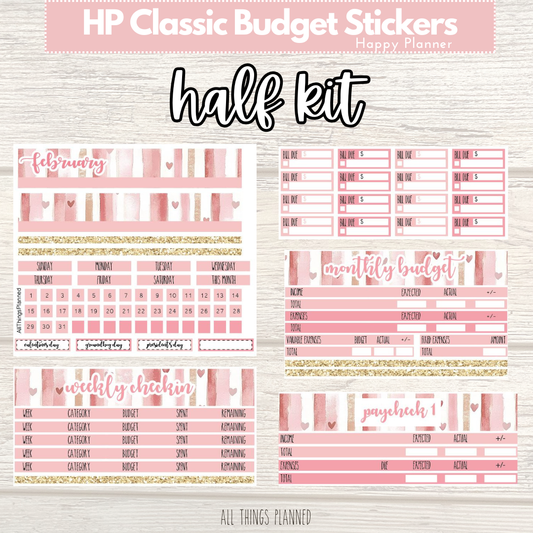 Classic Feb. (Love Bliss) HALF Budget Kit BUNDLE